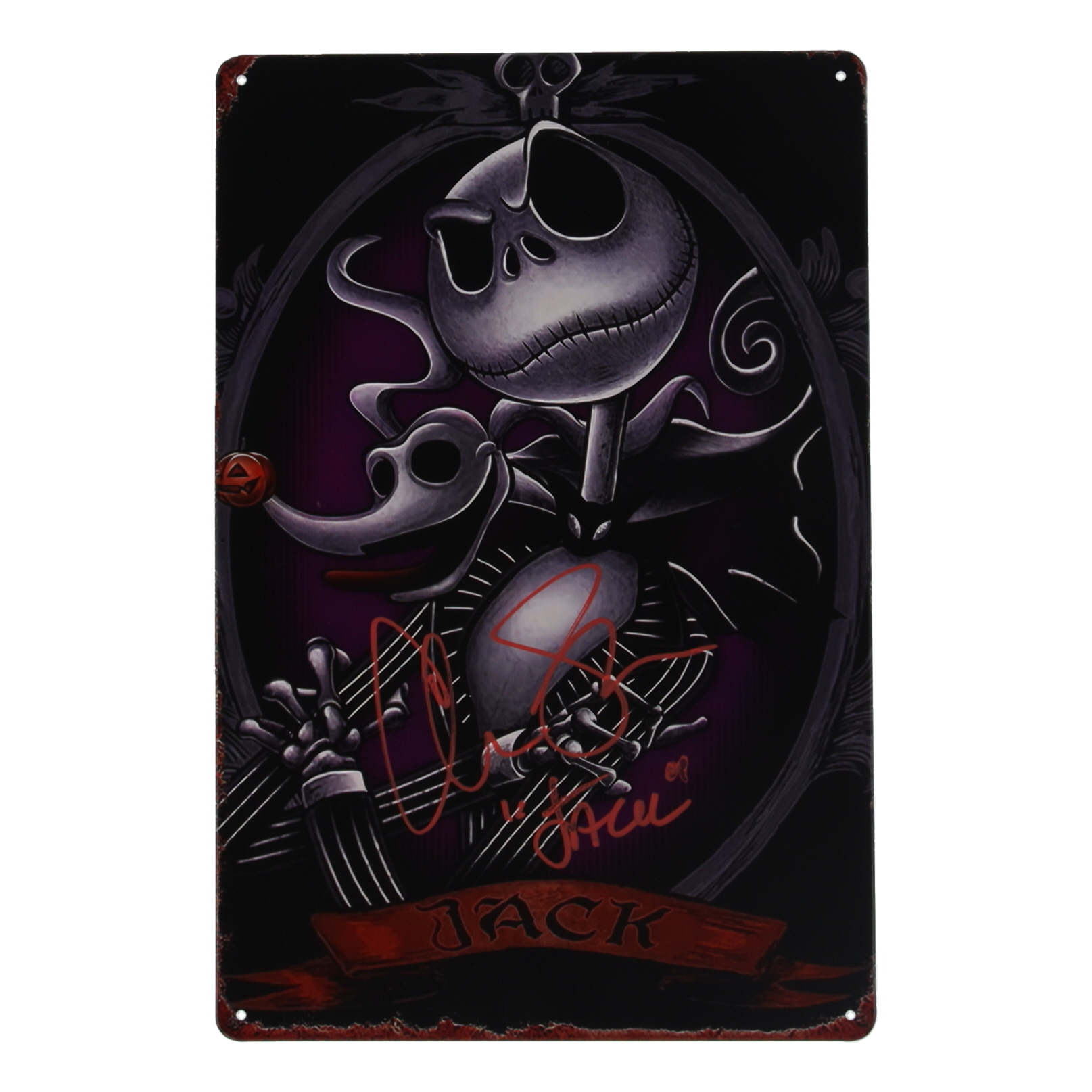 Chris Sarandon Signed "Nightmare Before Christmas" 8x12 Metal Poster Inscribed "Jack" (JSA) at PristineAuction.com Chris Sarandon Signed "Nightmare Before Christmas" 8x12 Metal Poster Inscribed "Jack" (JSA) at PristineAuction.com
