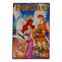 Tate Donovan, Susan Egan, & Bobcat Goldthwait Signed "Hercules" 8x12 Metal Poster (JSA) at PristineAuction.com