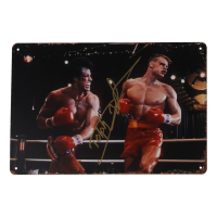 Dolph Lundgren Signed "Rocky IV" 8x12 Metal Poster (JSA) at PristineAuction.com