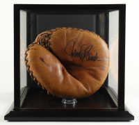 Johnny Bench Signed Vintage Catchers Glove With Display Case (Fanatics) at PristineAuction.com