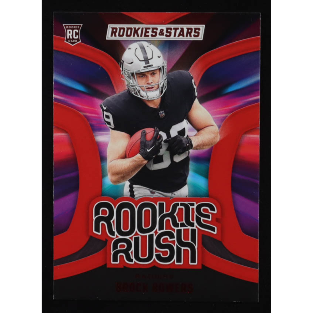 Brock Bowers 2024 Rookies and Stars Rookie Rush Longevity #13 RC at PristineAuction.com Brock Bowers 2024 Rookies and Stars Rookie Rush Longevity #13 RC at PristineAuction.com