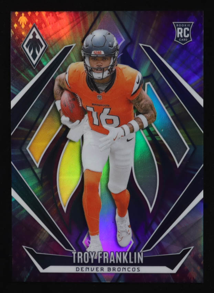 Troy Franklin 2024 Panini Phoenix ColorBurst #244 RC #2/10