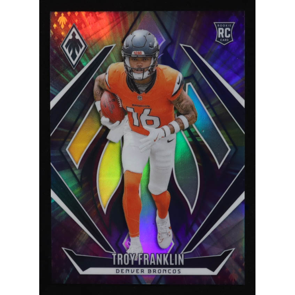 Troy Franklin 2024 Panini Phoenix ColorBurst #244 RC #2/10 at PristineAuction.com