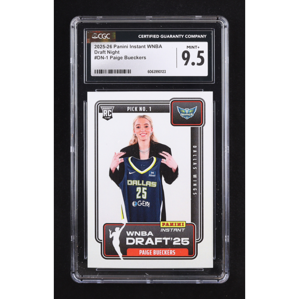 Paige Bueckers 2025-26 Panini Instant WNBA Draft Night #DN-1 RC (CGC 9.5) at PristineAuction.com