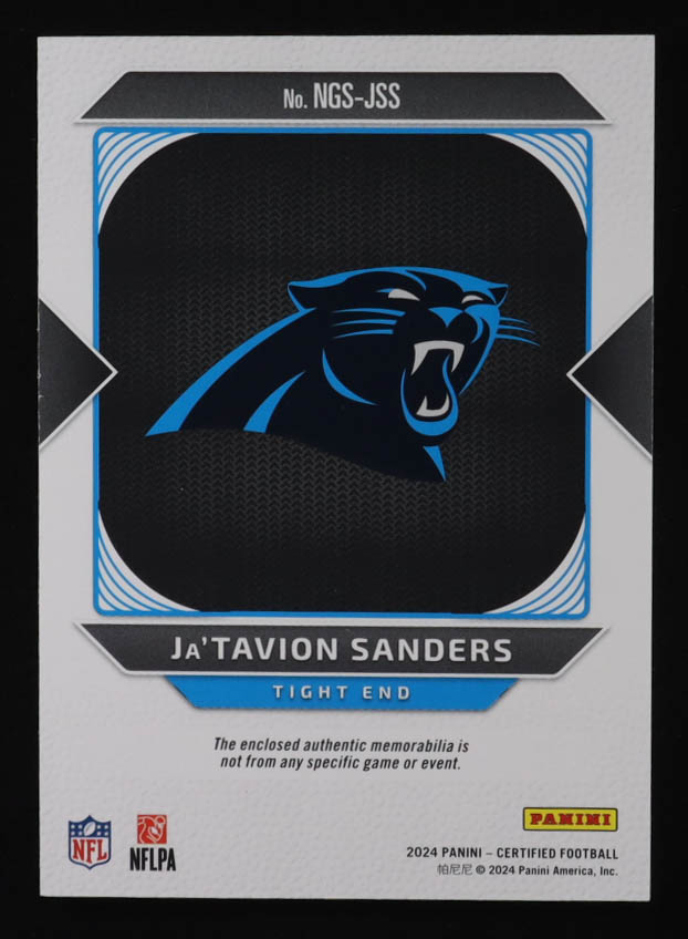 Ja'Tavion Sanders 2024 Certified Mirror Teal #176 RC #18/50 at PristineAuction.com Ja'Tavion Sanders 2024 Certified Mirror Teal #176 RC #18/50 at PristineAuction.com