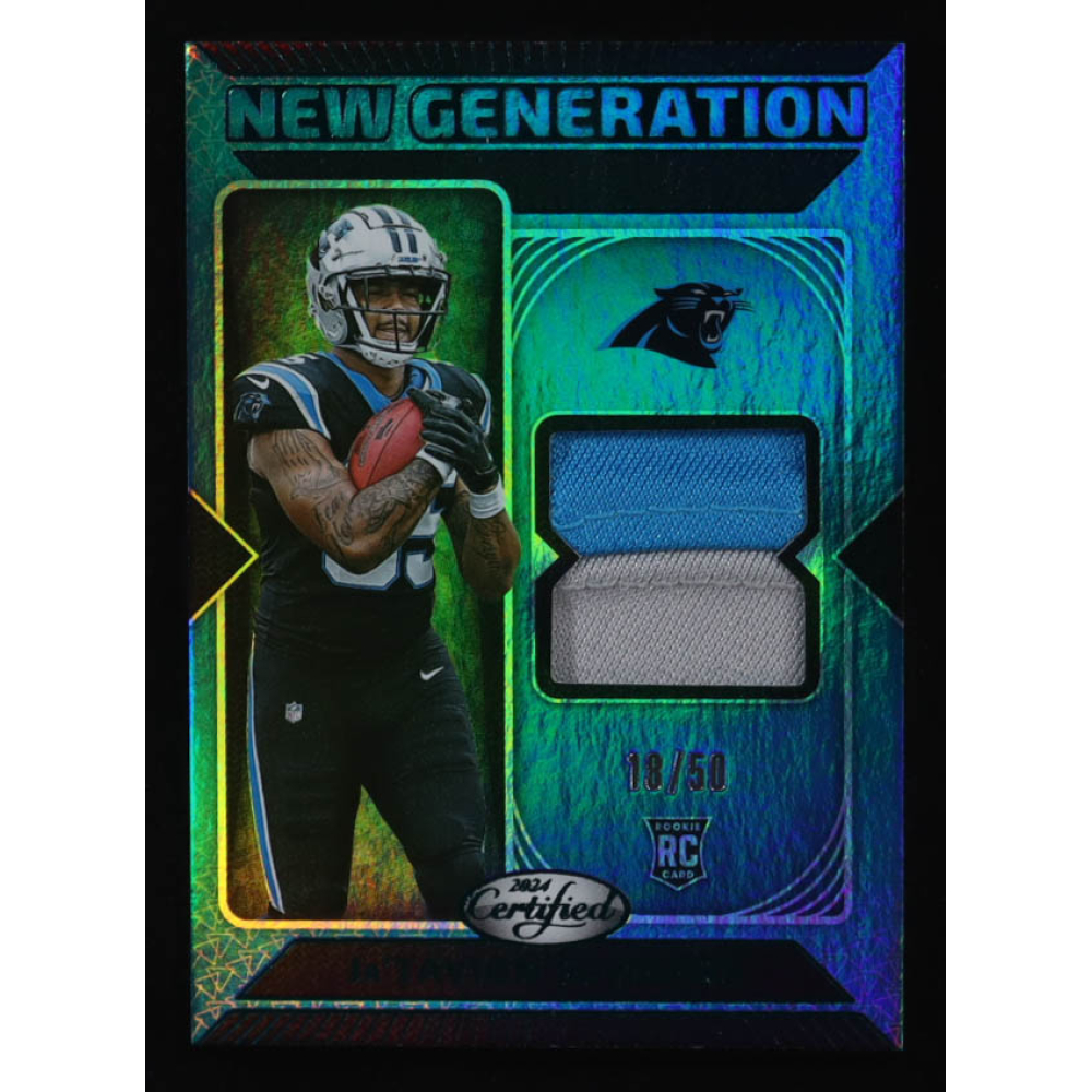 Ja'Tavion Sanders 2024 Certified Mirror Teal #176 RC #18/50 at PristineAuction.com Ja'Tavion Sanders 2024 Certified Mirror Teal #176 RC #18/50 at PristineAuction.com