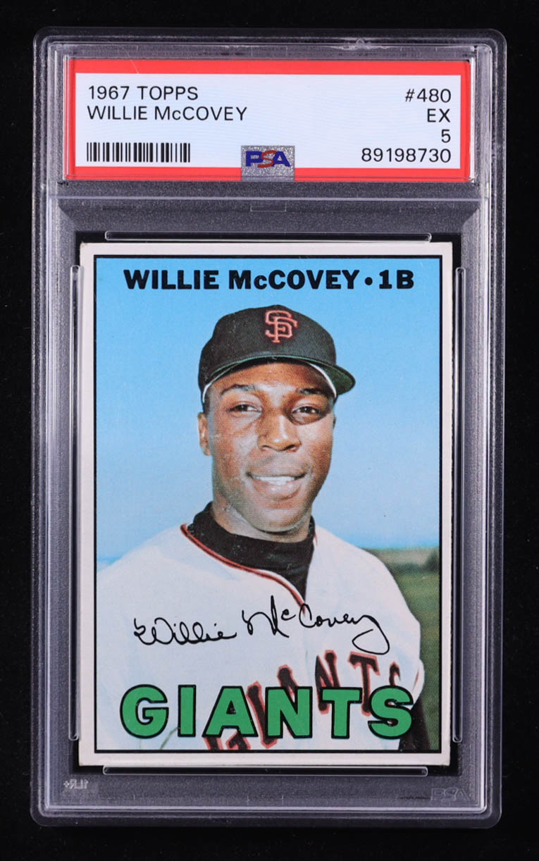 Willie McCovey 1967 Topps #480 (PSA 5) at PristineAuction.com Willie McCovey 1967 Topps #480 (PSA 5) at PristineAuction.com