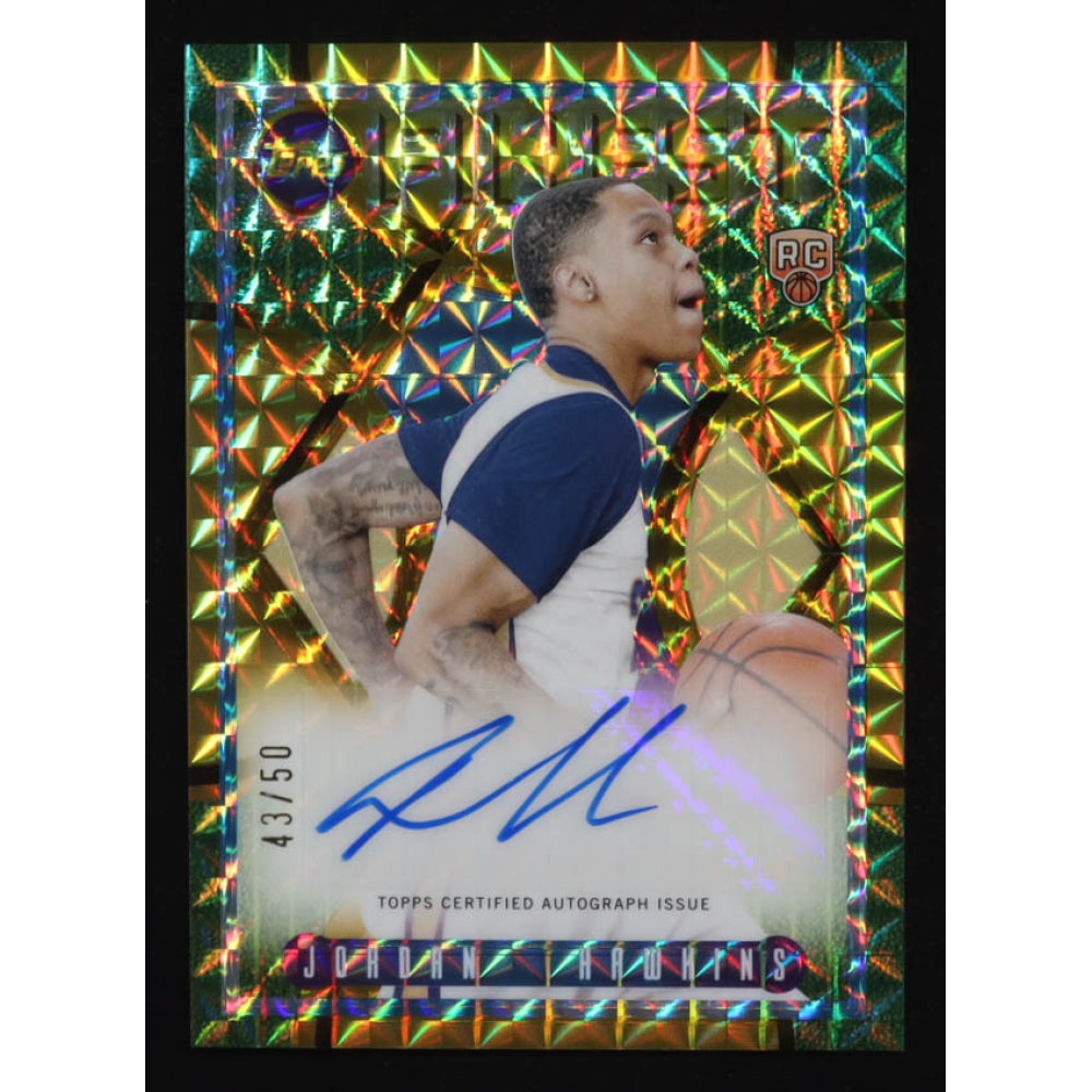 Jordan Hawkins 2023-24 Finest Flashback Autographs Gold Geometric Refractors #FLAJHA RC #43/50 at PristineAuction.com Jordan Hawkins 2023-24 Finest Flashback Autographs Gold Geometric Refractors #FLAJHA RC #43/50 at PristineAuction.com