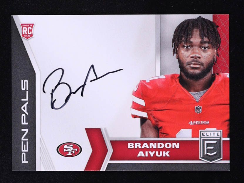 Brandon Aiyuk 2020 Elite Pen Pals #PP11 RC at PristineAuction.com Brandon Aiyuk 2020 Elite Pen Pals #PP11 RC at PristineAuction.com