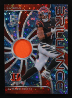 Ja'Marr Chase 2024 Panini Spectra Brilliance Materials Neon Blue #10 #8/50 at PristineAuction.com