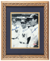 Yogi Berra, Bill "Moose" Skowron & Hank Bauer Signed Yankees Custom Framed Photo Display (PSA) at PristineAuction.com