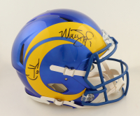 Matthew Stafford & Cooper Kupp Signed Rams Super Bowl LVI Champions Full-Size Authentic On-Field Speed Helmet (Fanatics) at PristineAuction.com