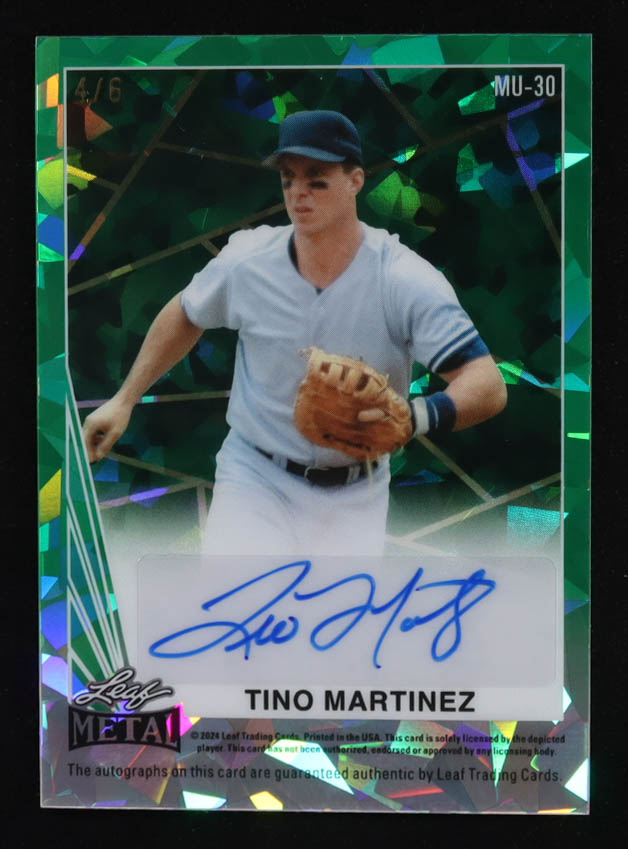 Paul O'Neill/Tino Martinez 2024 Leaf Pro Set Dual Multi-Mash Up Green Crystal Autographs #MU30 #4/6 at PristineAuction.com Paul O'Neill/Tino Martinez 2024 Leaf Pro Set Dual Multi-Mash Up Green Crystal Autographs #MU30 #4/6 at PristineAuction.com