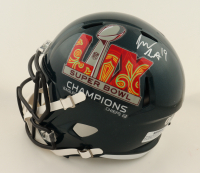 Josh Sweat Signed Eagles Super Bowl LIX Champions Full-Size Authentic On-Field Speed Helmet (Beckett) at PristineAuction.com