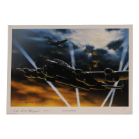 Robert Ferguson Signed Stan Stokes "Night Raiders" Lithograph Inscribed "F/LT" & "R.A.F." (AIV) at PristineAuction.com