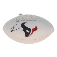 Stefon Diggs Signed Texans Logo Football (Beckett) at PristineAuction.com