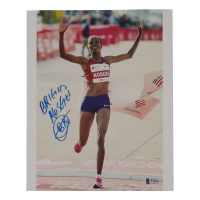 Brigid Kosgei Signed 8x10 Photo Inscribed "BK" (Beckett) at PristineAuction.com