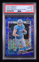 Sam LaPorta 2023 Donruss Optic Rated Rookies Preview Blue Scope #332 RC (PSA 10) at PristineAuction.com