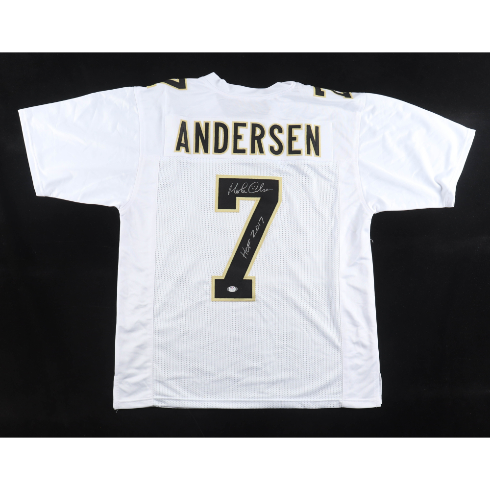 Morten Andersen Signed Jersey Inscribed "HOF 2017" (PSA) at PristineAuction.com