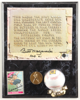 Bill Mazeroski Signed Pirates Photo Plaque Display Inscribed "HOF 01" (Beckett) at PristineAuction.com