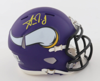 Aaron Jones Signed Vikings Speed Mini Helmet (Beckett) at PristineAuction.com