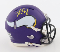 Aaron Jones Signed Vikings Speed Mini Helmet (Beckett) at PristineAuction.com