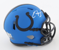 Edgerrin James Signed Colts Rave Alternate Speed Mini Helmet (Beckett) at PristineAuction.com
