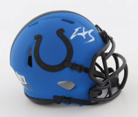 Edgerrin James Signed Colts Rave Alternate Speed Mini Helmet (Beckett) at PristineAuction.com