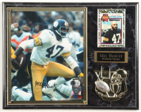 Mel Blount Signed Steelers Photo Plaque Display (Beckett) at PristineAuction.com