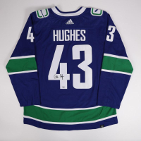 Quinn Hughes Signed Canucks Adidas Authentic Jersey (Fanatics) at PristineAuction.com