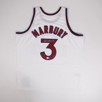Stephon Marbury Signed Knicks Mitchell & Ness Authentic Jersey (Beckett) at PristineAuction.com