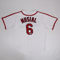 Stan Musial Signed Cardinals Mitchell & Ness Authentic Jersey (Fanatics) at PristineAuction.com