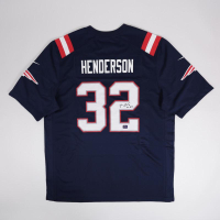 TreVeyon Henderson Signed Patriots Nike Authentic Jersey (Prova) at PristineAuction.com