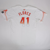 Wilmer Flores Signed Giants Team-Issued Nike Authentic Jersey (MLB) at PristineAuction.com