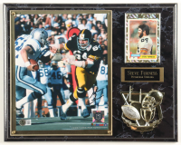 Steve Furness Signed Steelers Photo Plaque Display (Beckett) at PristineAuction.com