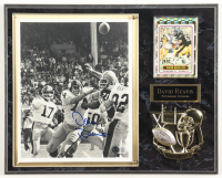David Reavis Signed Steelers Photo Plaque Display (Beckett) at PristineAuction.com