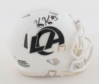 Kamren Kinchens Signed Rams Salute To Service Alternate Speed Mini Helmet (JSA) at PristineAuction.com