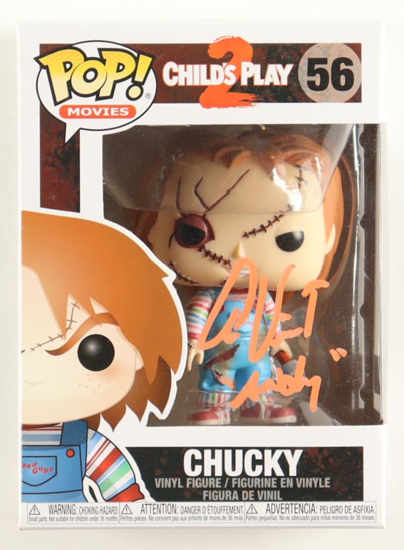 Alex Vincent Signed "Child's Play 2" #56 Chucky Funko Pop! Inscribed "Andy" (PA) at PristineAuction.com Alex Vincent Signed "Child's Play 2" #56 Chucky Funko Pop! Inscribed "Andy" (PA) at PristineAuction.com