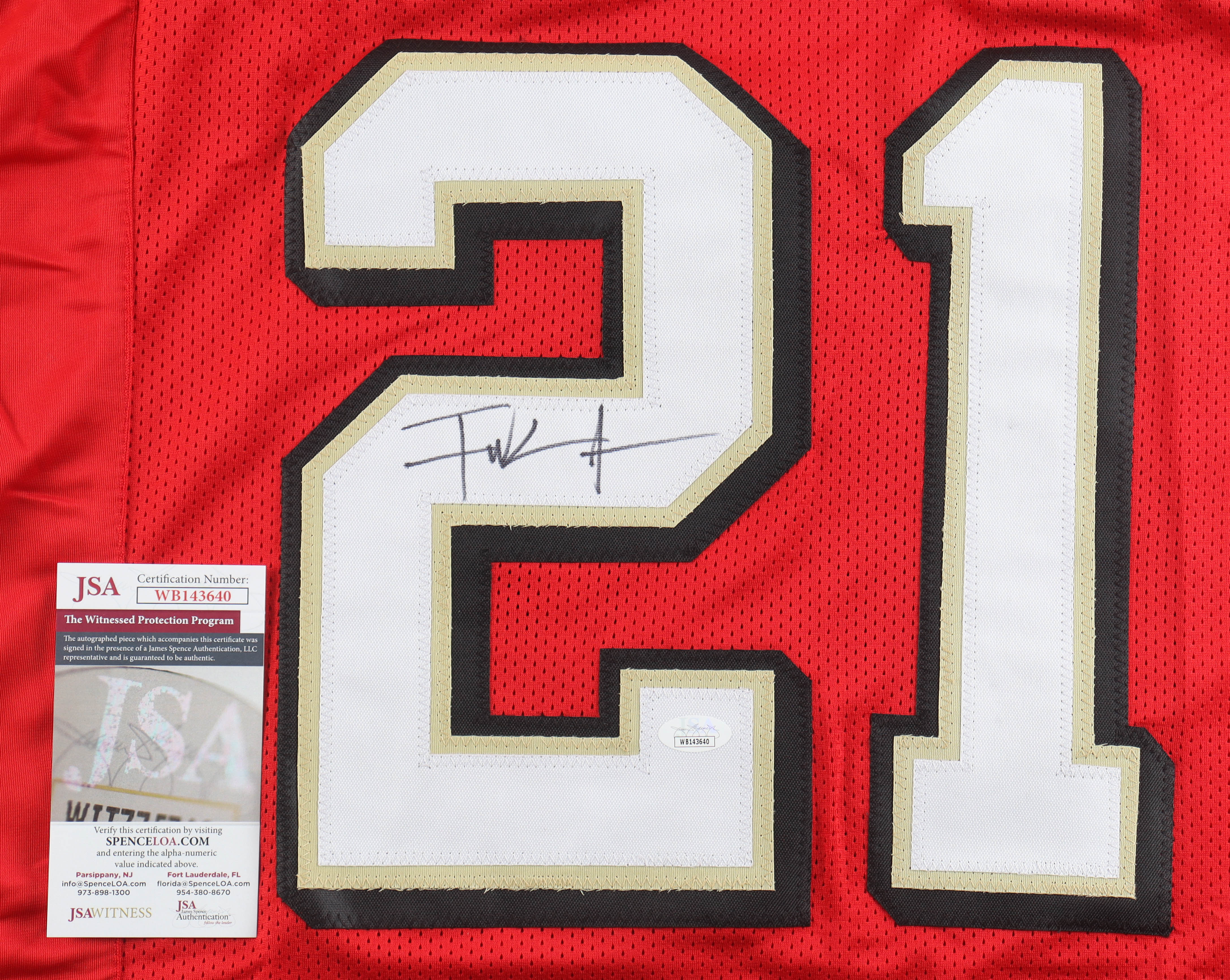 Frank Gore Signed Jersey (JSA) at PristineAuction.com Frank Gore Signed Jersey (JSA) at PristineAuction.com