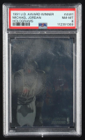 Michael Jordan 1991-92 Upper Deck Award Winner Holograms #AW1 / Scoring Leader (PSA 8) at PristineAuction.com