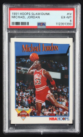 Michael Jordan 1991-92 Hoops Slam Dunk Champ #IV (PSA 6) at PristineAuction.com