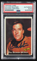 William Shatner Signed 1976 Topps Star Trek #30 The Demon Within (PSA) at PristineAuction.com