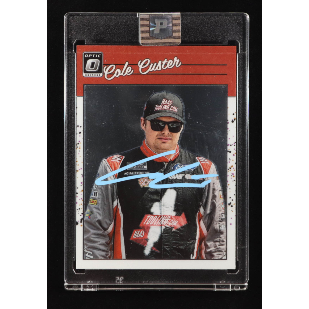 Cole Custer Signed 2023 Donruss Optic Retro #98 (PA) at PristineAuction.com