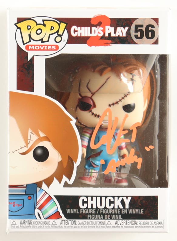 Alex Vincent Signed "Child's Play 2" #56 Chucky Funko Pop! Inscribed "Andy" (PA) at PristineAuction.com Alex Vincent Signed "Child's Play 2" #56 Chucky Funko Pop! Inscribed "Andy" (PA) at PristineAuction.com