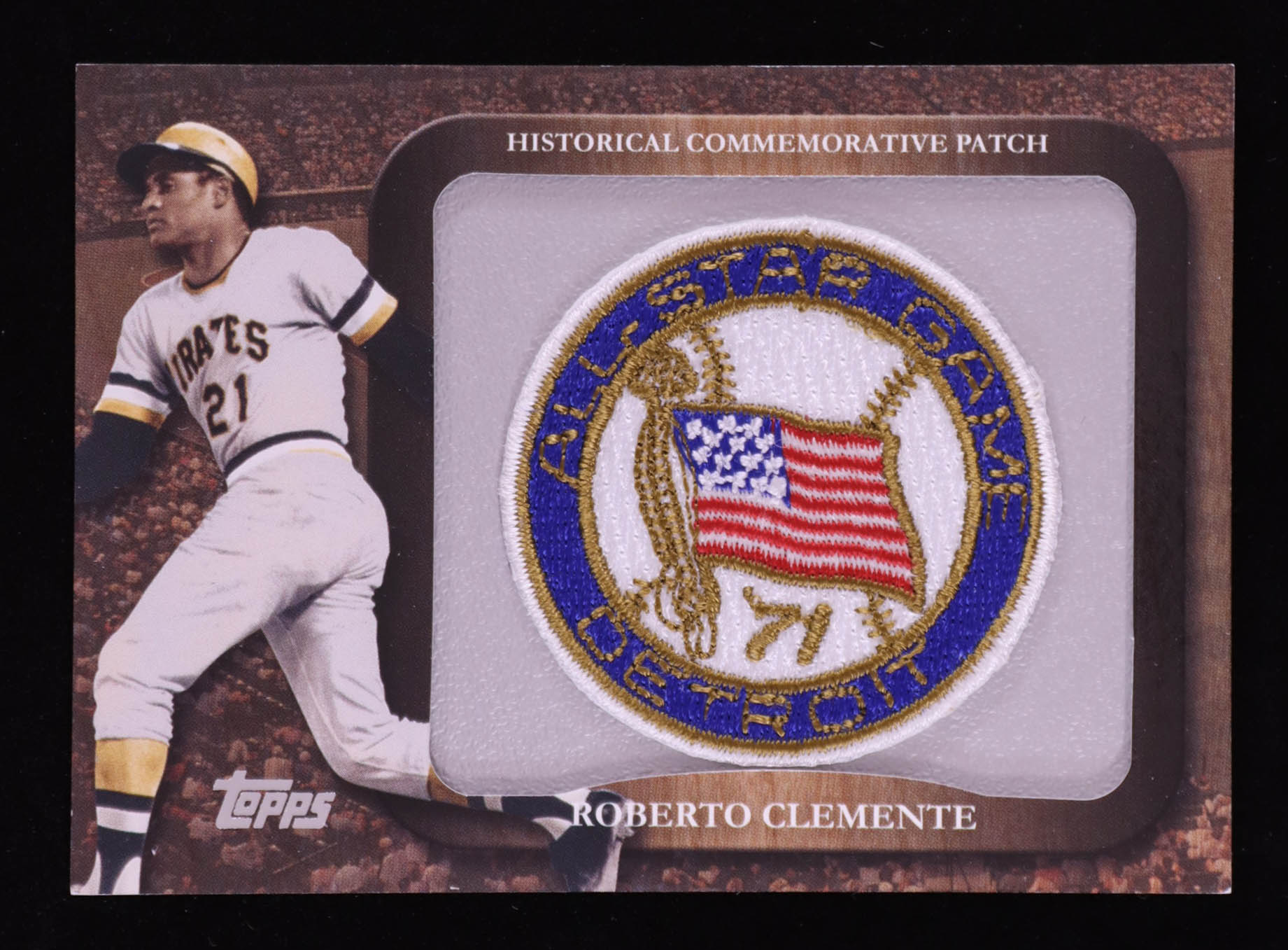 Roberto Clemente 2009 Topps Legends Commemorative Patch #LPR32 / 1971 All-Star Game at PristineAuction.com Roberto Clemente 2009 Topps Legends Commemorative Patch #LPR32 / 1971 All-Star Game at PristineAuction.com
