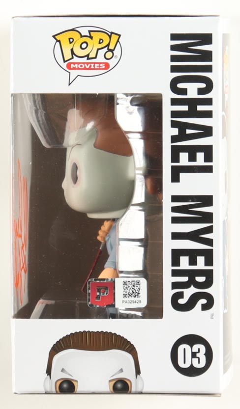 Nick Castle Signed "Halloween" #03 Michael Myers Funko Pop! Inscribed "The Shape" (PA) at PristineAuction.com Nick Castle Signed "Halloween" #03 Michael Myers Funko Pop! Inscribed "The Shape" (PA) at PristineAuction.com