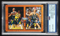 Magic Johnson / Larry Bird Signed 1993-94 Hoops #MB1 (PSA | Auto 10) at PristineAuction.com