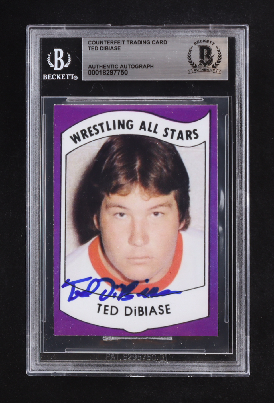 Ted Dibiase Signed 1982 Wrestling All Stars Trading Card Series A Counterfeit (BGS Authentic) at PristineAuction.com Ted Dibiase Signed 1982 Wrestling All Stars Trading Card Series A Counterfeit (BGS Authentic) at PristineAuction.com