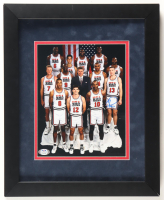 Chris Mullin Signed Team USA Custom Framed Photo Display (PSA) at PristineAuction.com