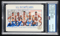 Larry Bird & Magic Johnson Signed U.S. Olympic Basketball Team 1992 Impel U.S. Olympic Hopefuls #18 (PSA | Autograph Graded PSA 10) at PristineAuction.com